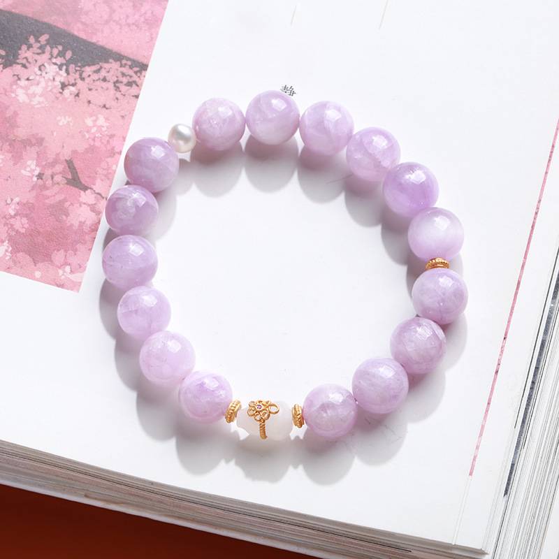 Lavender Serenity Kunzite Crystal Bracelet