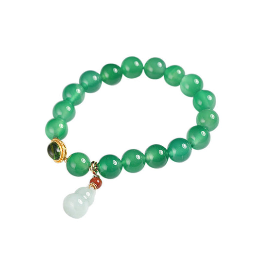 Gourd Harmony Jade Crystal Bracelet