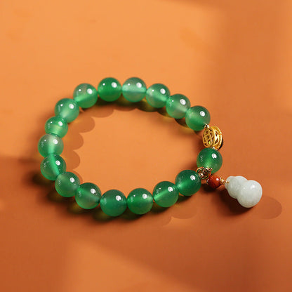Gourd Harmony Jade Crystal Bracelet