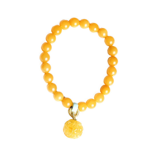 Radiant Rose Amber Crystal Bracelet