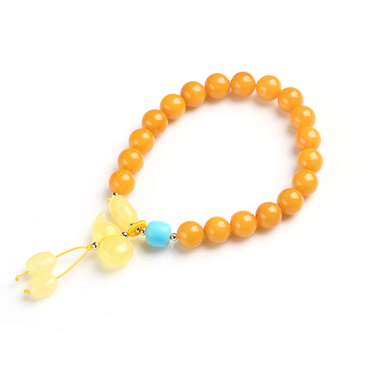Radiant Gourd Amber Crystal Bracelet