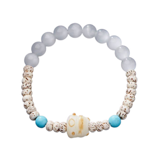 Lunar Purity Star & Moon Bodhi Crystal Bracelet