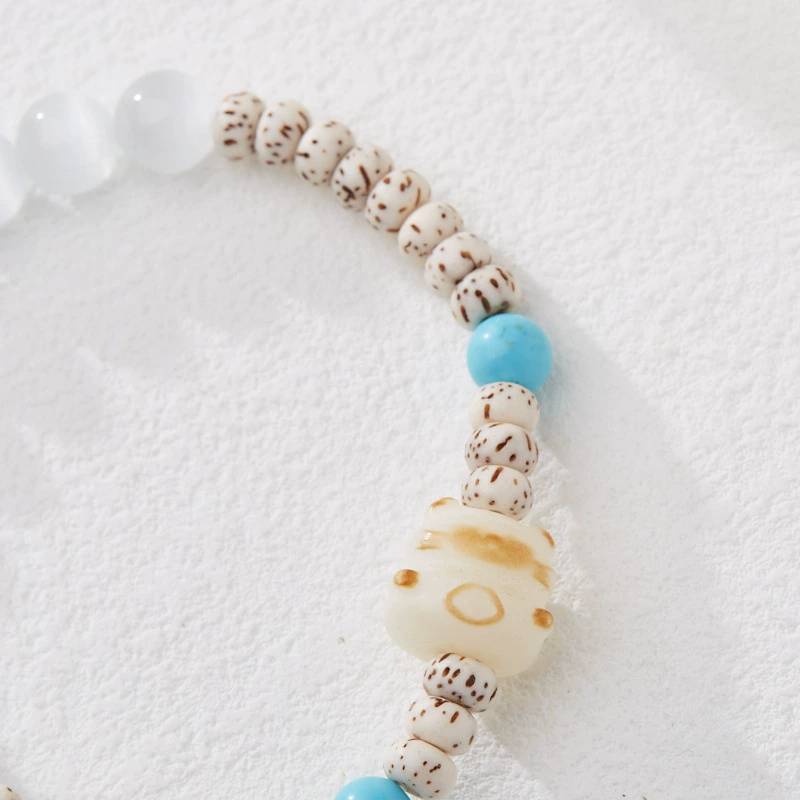 Lunar Purity Star & Moon Bodhi Crystal Bracelet