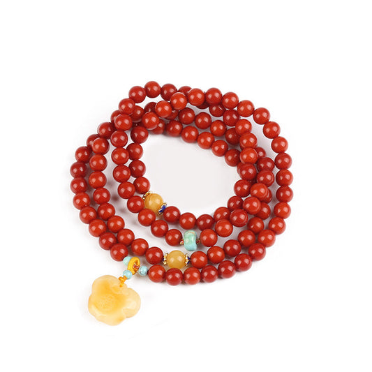 Blessed Crimson Agate Crystal Bracelet