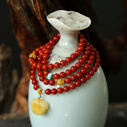 Blessed Crimson Agate Crystal Bracelet