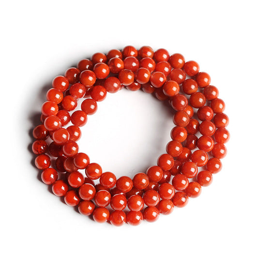 Blazing Circle Agate Crystal Bracelet