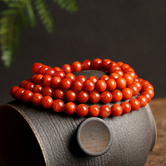 Blazing Circle Agate Crystal Bracelet