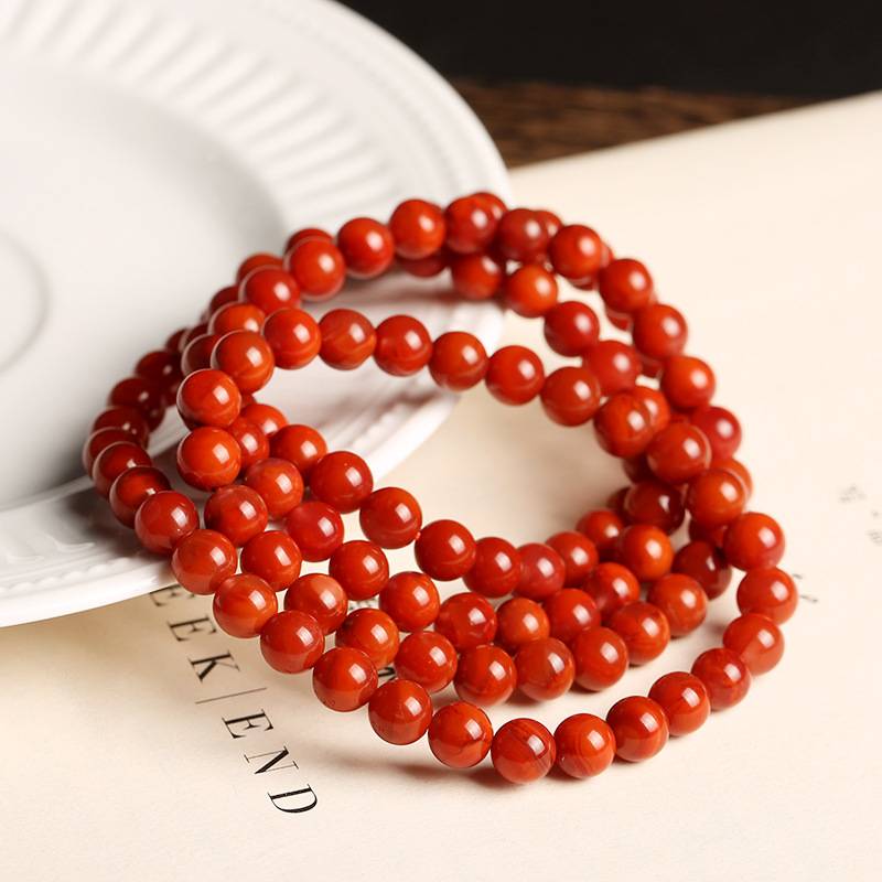 Blazing Circle Agate Crystal Bracelet