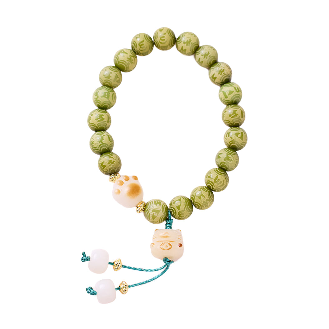 Forest Paws Jade Crystal Bracelet