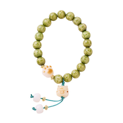 Forest Paws Jade Crystal Bracelet
