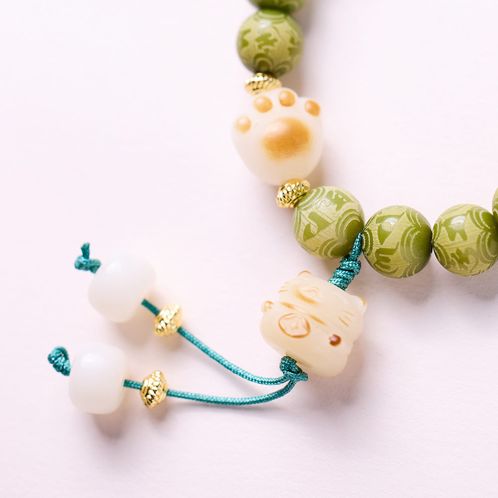 Forest Paws Jade Crystal Bracelet