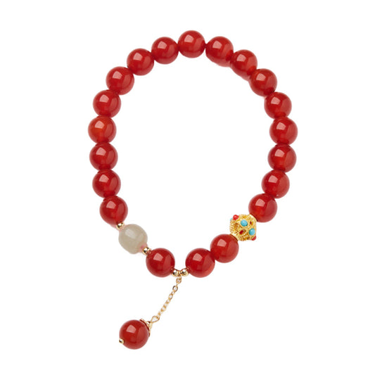 Blessed Tassel Agate Crystal Bracelet
