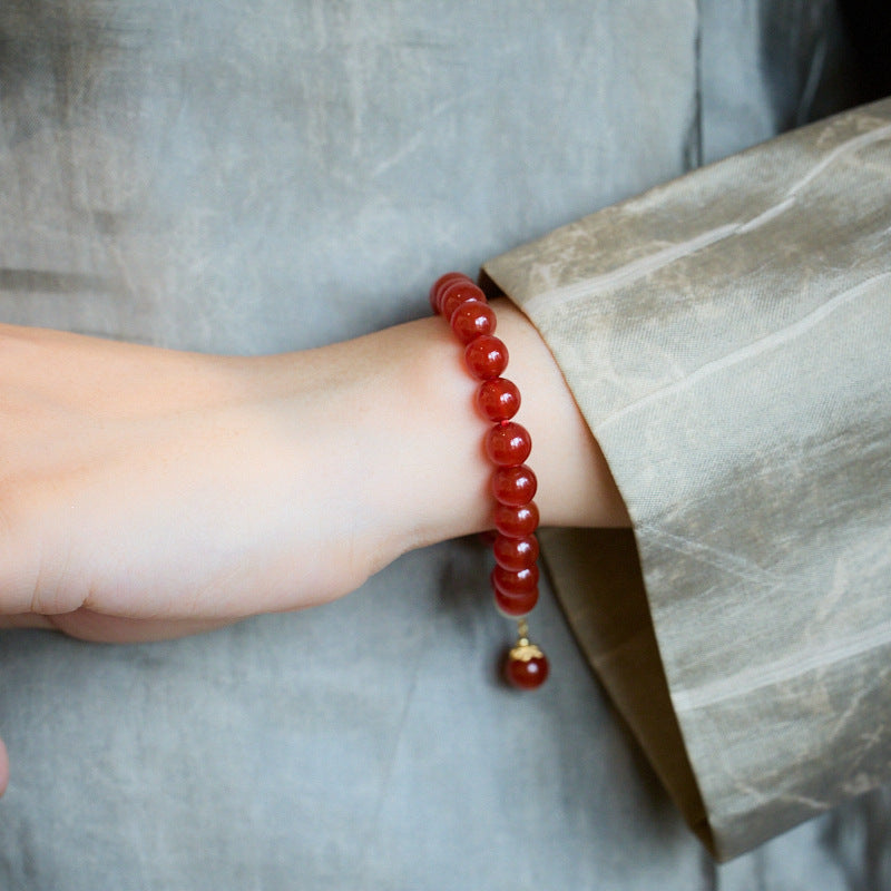 Blessed Tassel Agate Crystal Bracelet