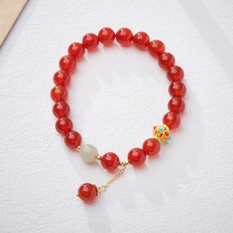 Blessed Tassel Agate Crystal Bracelet