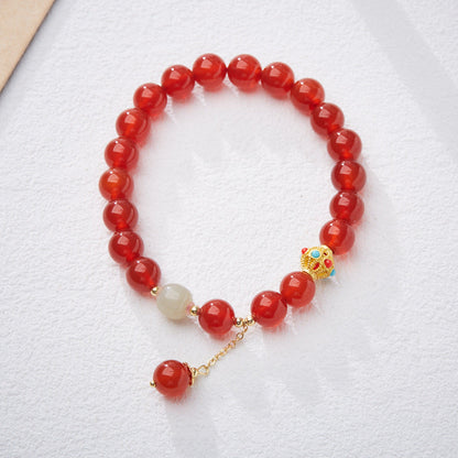 Blessed Tassel Agate Crystal Bracelet