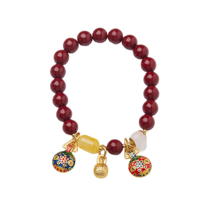 Scarlet Beast Amber Crystal Bracelet