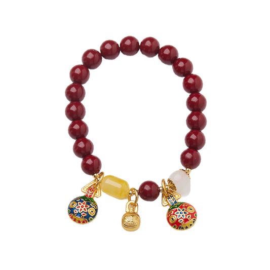 Scarlet Beast Amber Crystal Bracelet