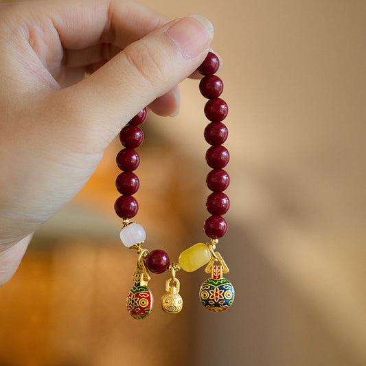 Scarlet Beast Amber Crystal Bracelet