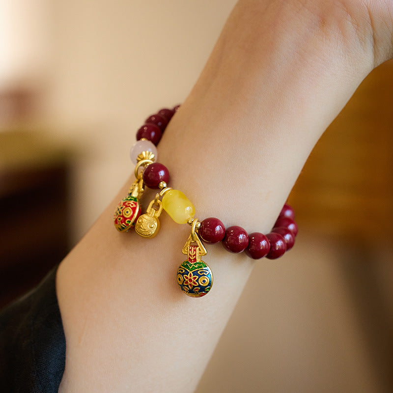 Scarlet Beast Amber Crystal Bracelet