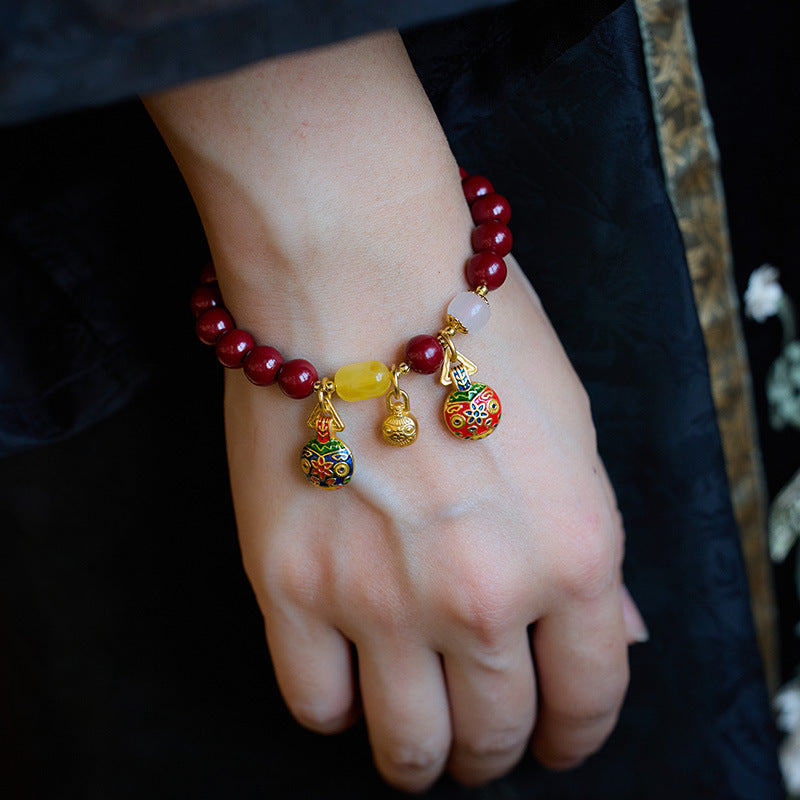 Scarlet Beast Amber Crystal Bracelet