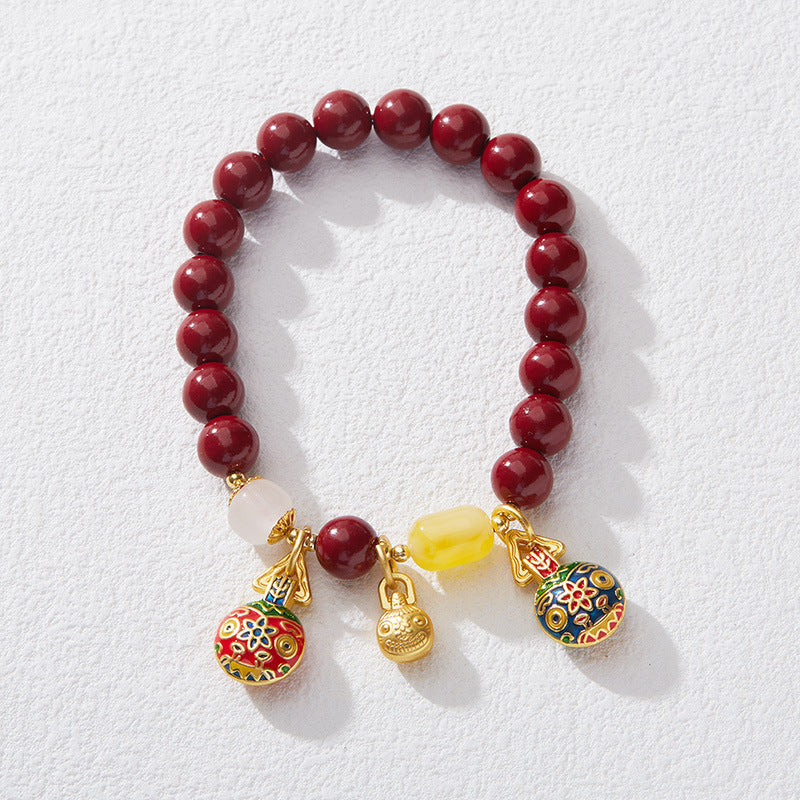 Scarlet Beast Amber Crystal Bracelet