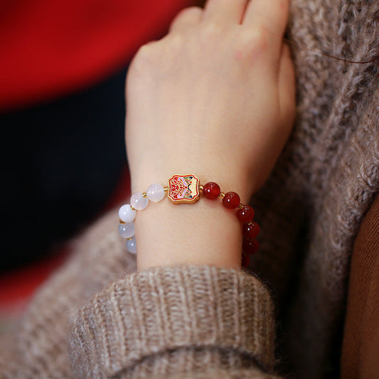 Fortune Roar Agate Crystal Bracelet
