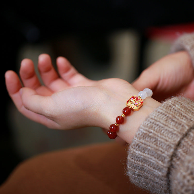 Fortune Roar Agate Crystal Bracelet