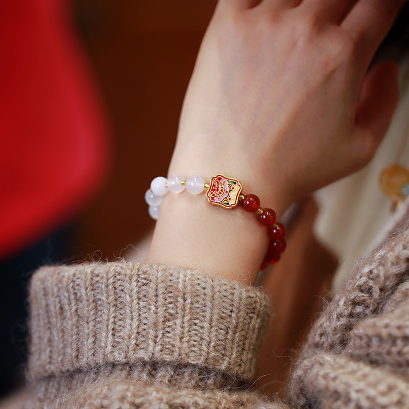 Fortune Roar Agate Crystal Bracelet