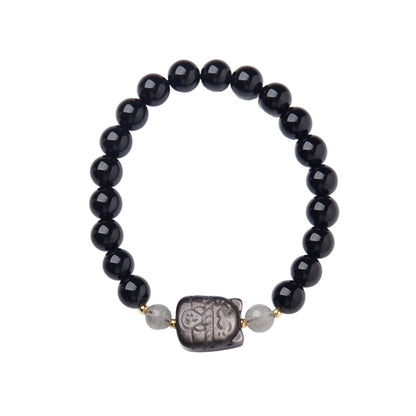 Mystic Paws Black Crystal Bracelet