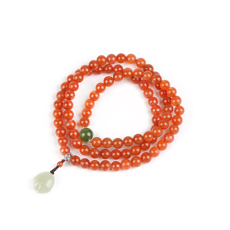 Crimson Paws Achat-Kristall-Armband