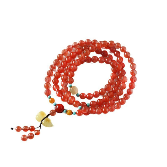 Fiery Amulet Amber Crystal Bracelet