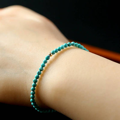 Azure Wave Turquoise Crystal Bracelet