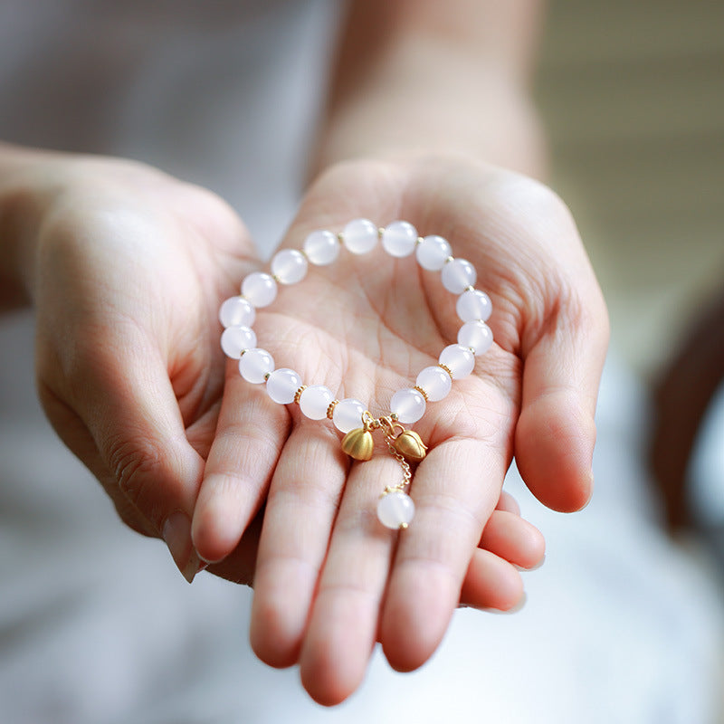 Pure Harmony White Agate Crystal Bracelet
