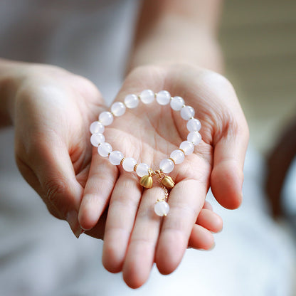 Pure Harmony White Agate Crystal Bracelet