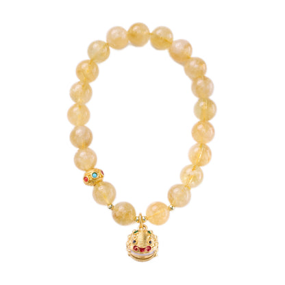 Radiant Fish Citrine Crystal Bracelet