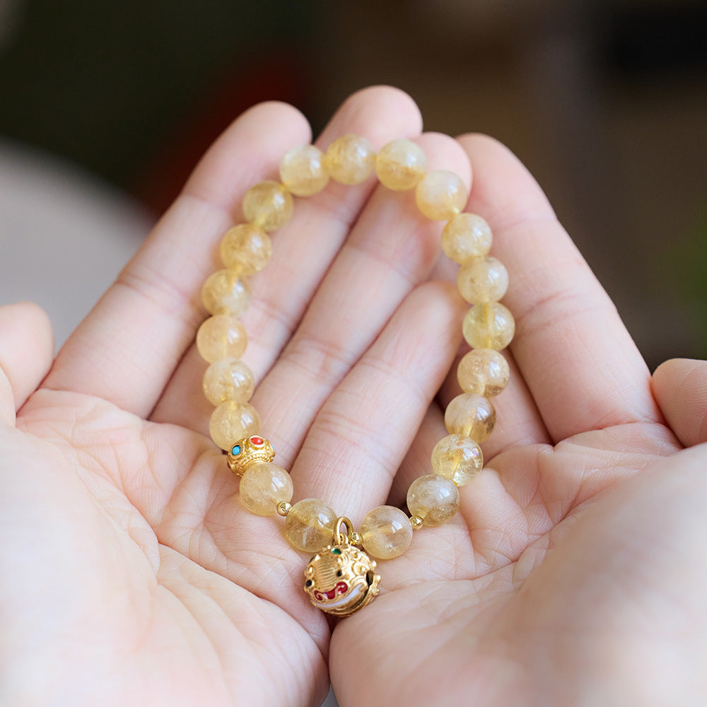 Radiant Fish Citrine Crystal Bracelet