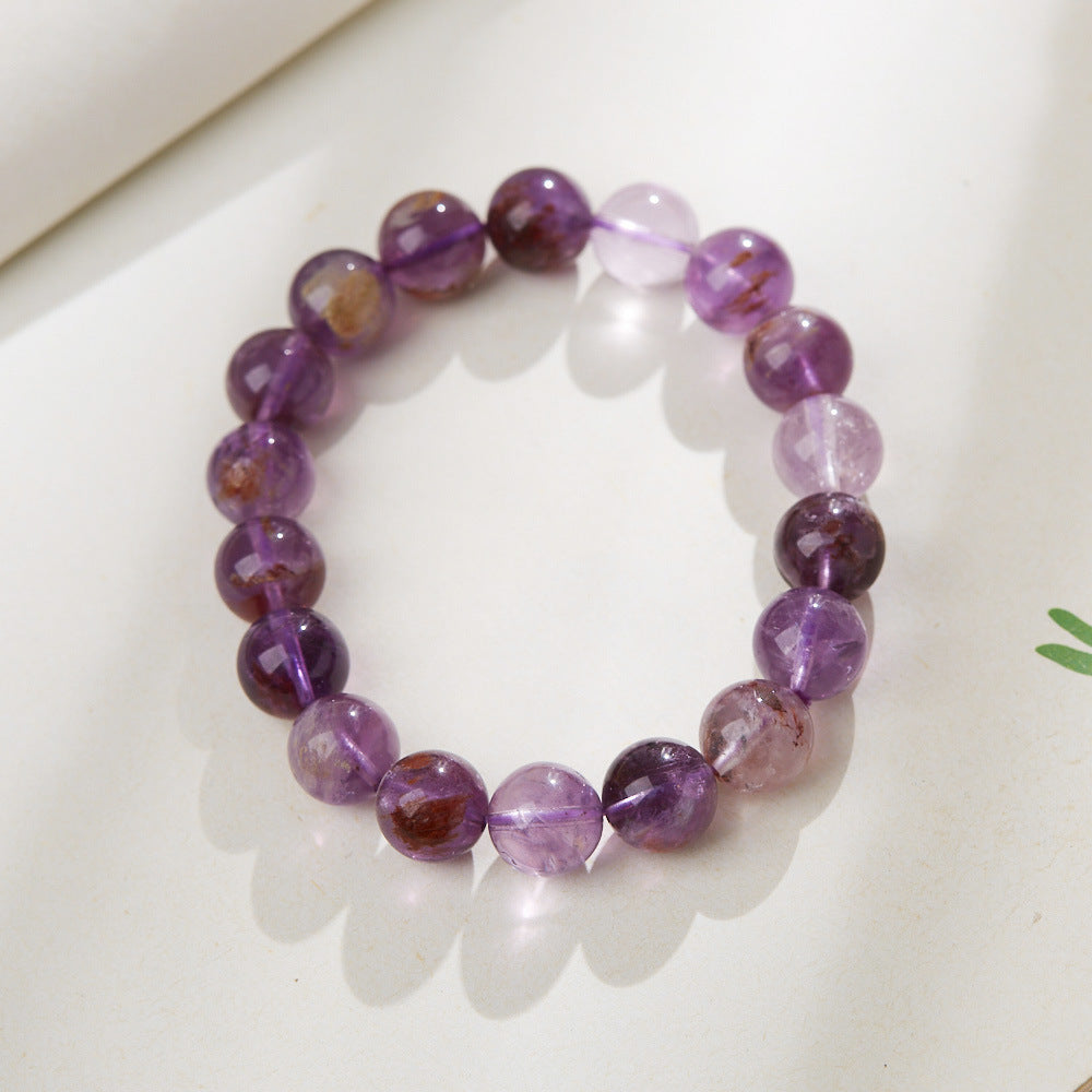 Ethereal Phantom Amethyst Crystal Bracelet