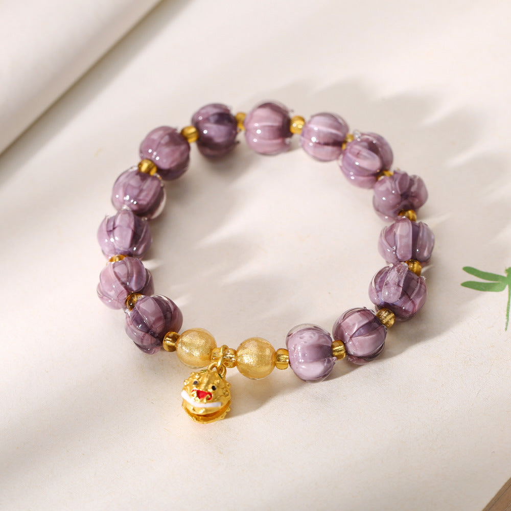Lilybell Whisper Violet Glass Crystal Bracelet
