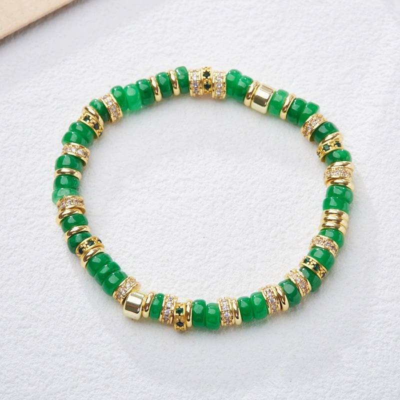 Rainbow Harmony Multi‑Gem Crystal Bracelet