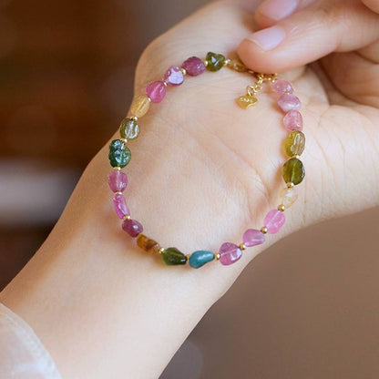Aurora-Fragment-Turmalin-Kristallarmband