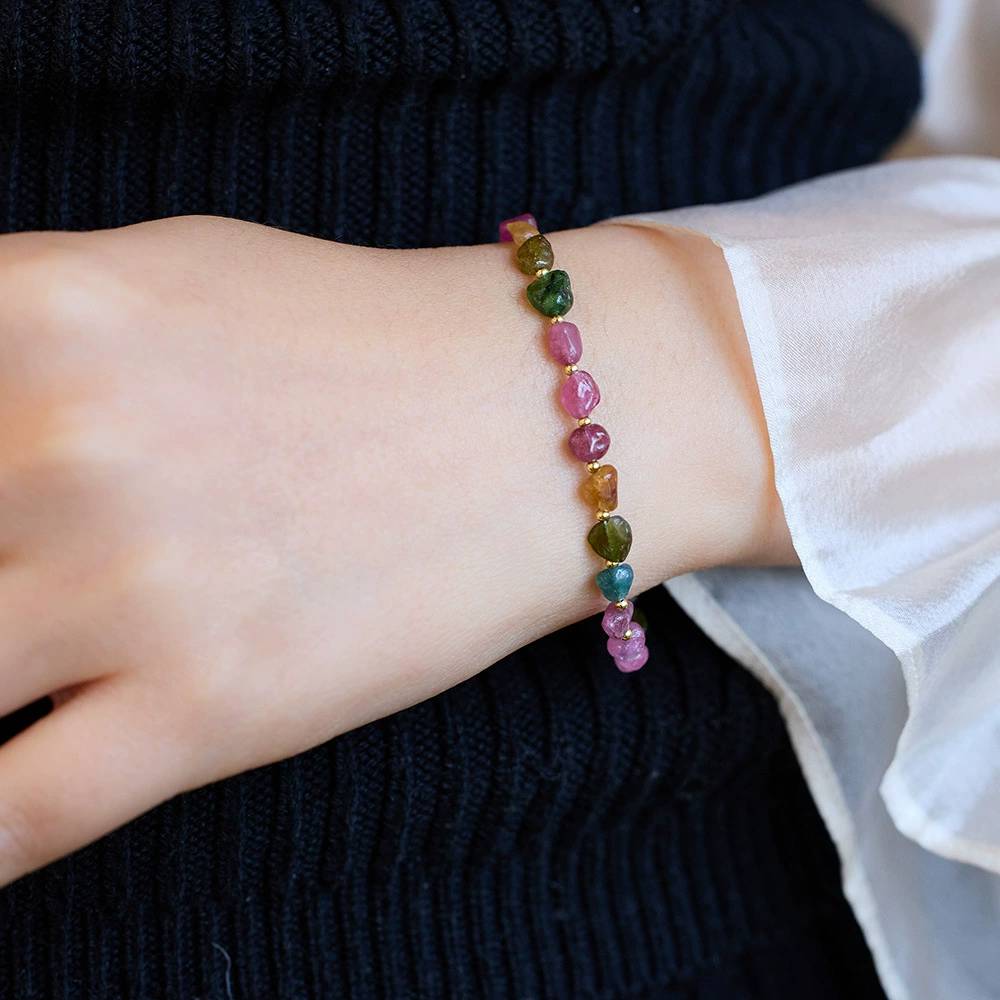 Aurora-Fragment-Turmalin-Kristallarmband