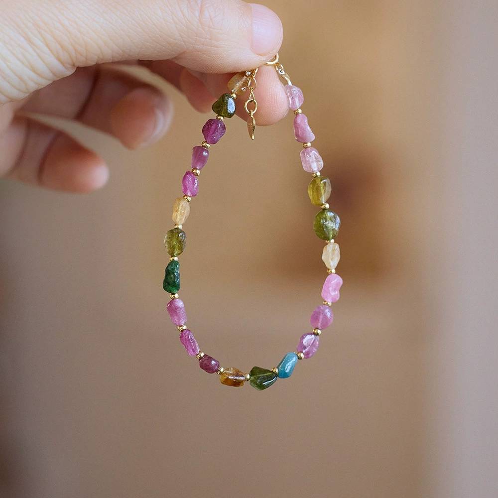 Aurora-Fragment-Turmalin-Kristallarmband