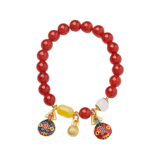 Guardian Flame Amber Crystal Bracelet