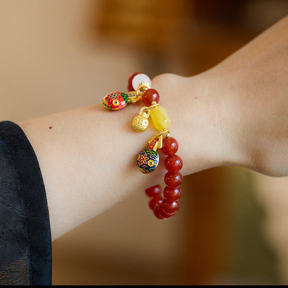 Guardian Flame Amber Crystal Bracelet