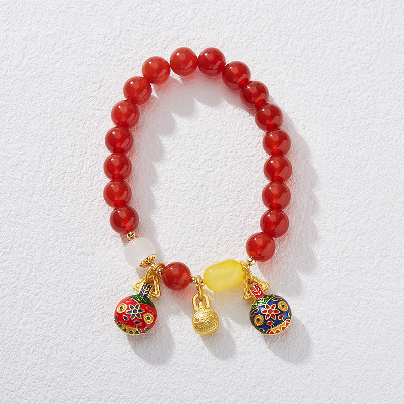 Guardian Flame Amber Crystal Bracelet