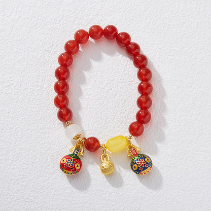 Guardian Flame Amber Crystal Bracelet