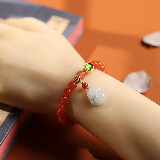 Joyful Amulet Natural Agate Crystal Bracelet