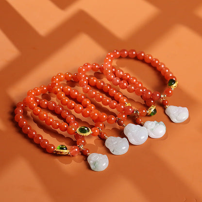 Joyful Amulet Natural Agate Crystal Bracelet