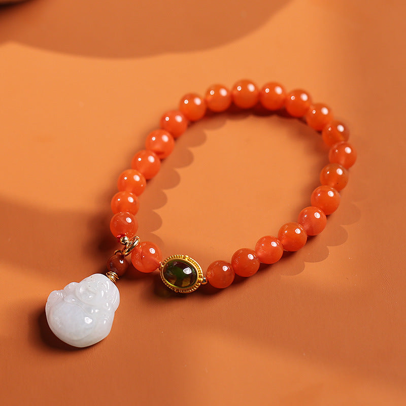 Joyful Amulet Natural Agate Crystal Bracelet