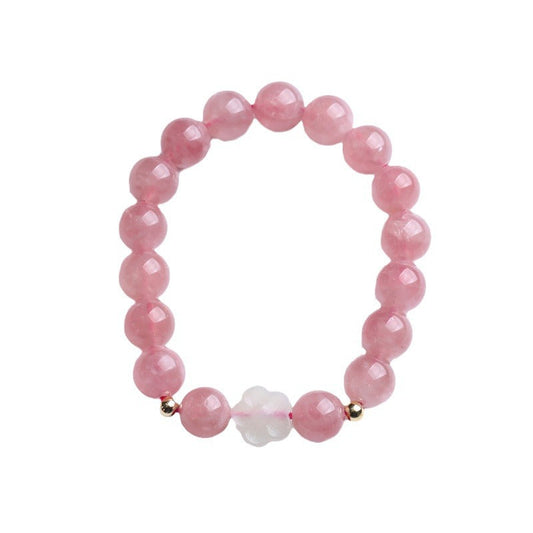 Love Whisper Rose Quartz Crystal Bracelet